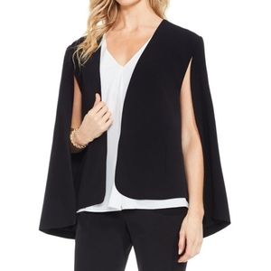 Vince Camuto Milano Twill Kiss Front Cape, Size 8